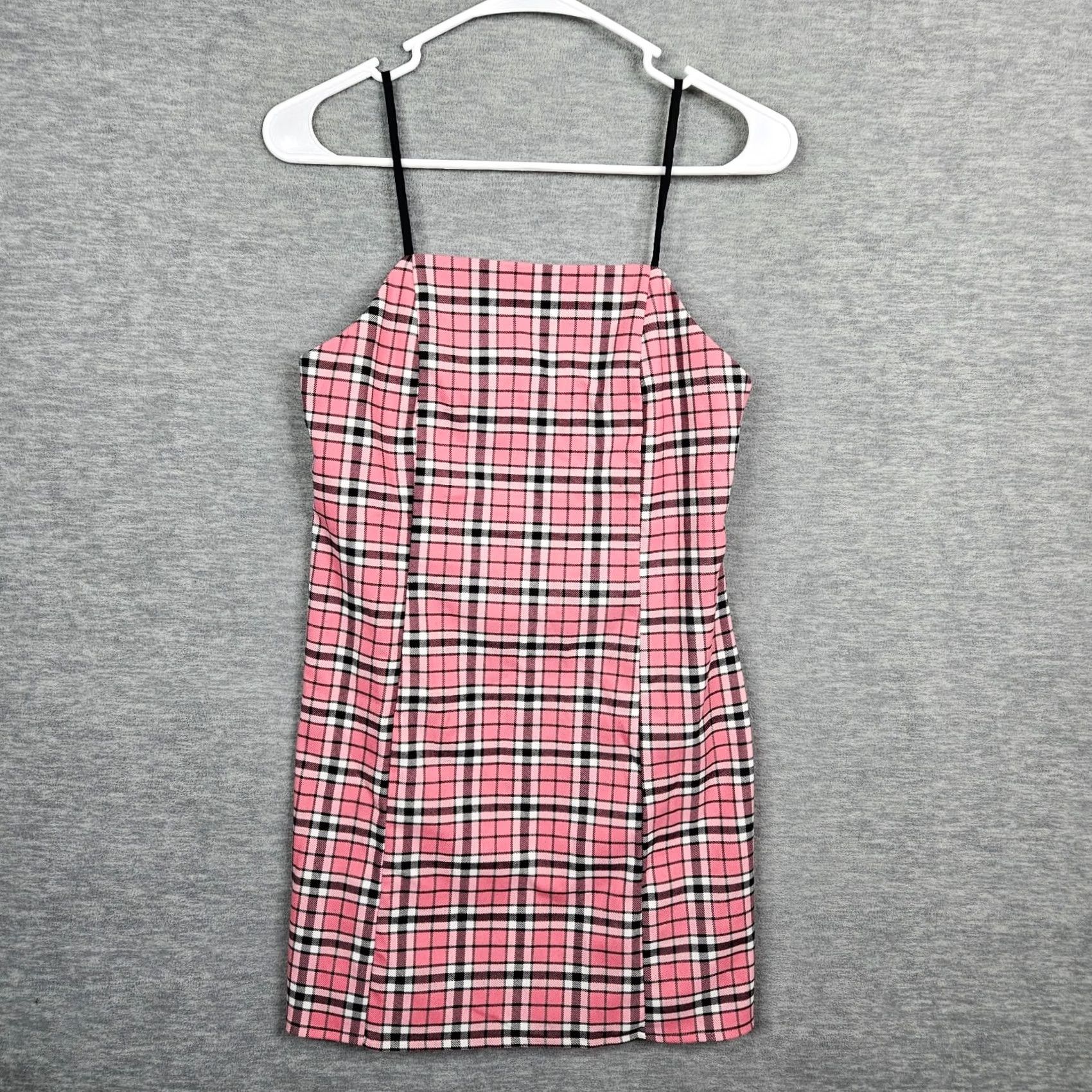 Urban Outfitters VINTAGE? No—not Vintage. Urban Outfitters Pink Plaid Sleeveless Mini XS Dress Women Size XS / US 0-2 / IT 36-38 - 3 Thumbnail