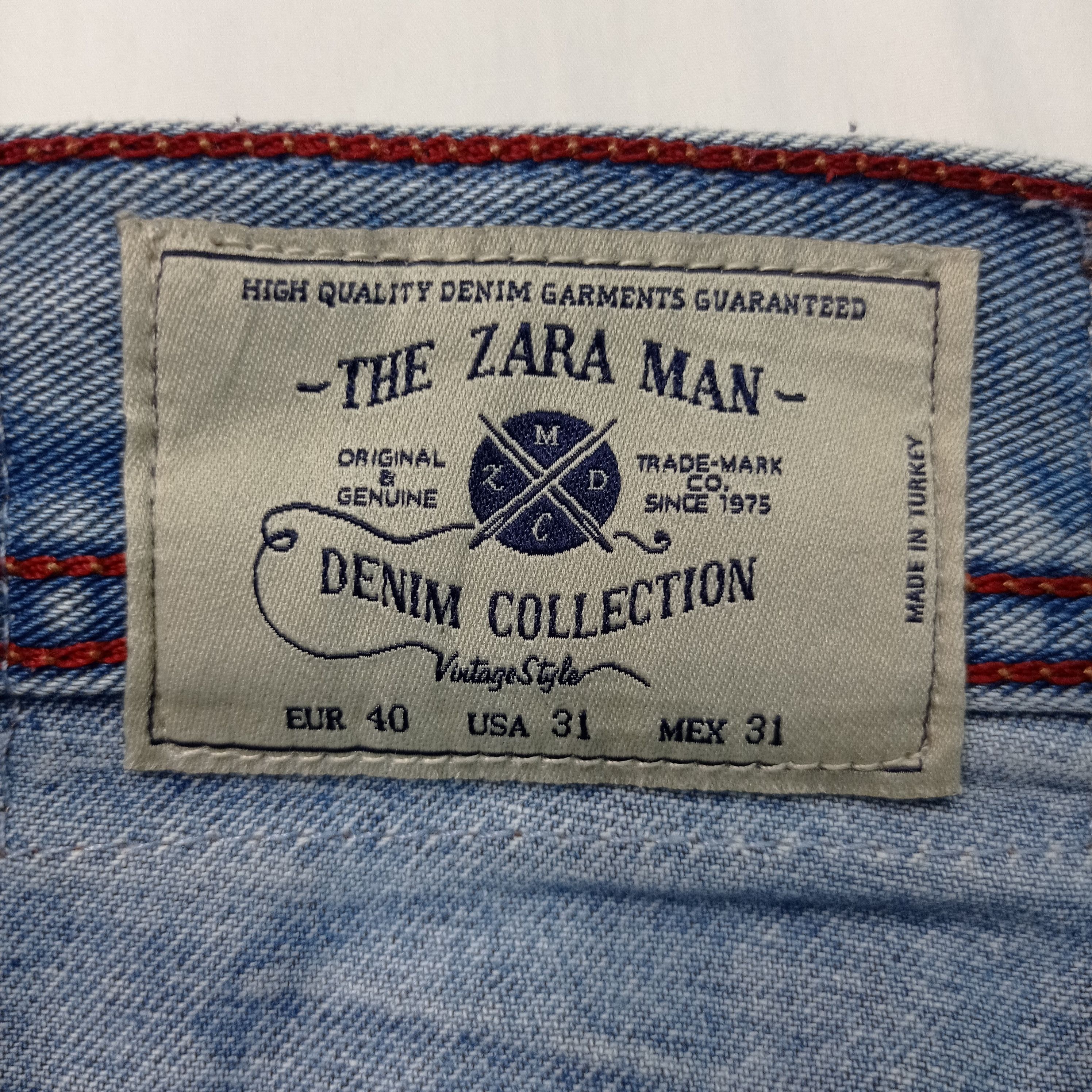 Zara 🔥Zara Faded Distressed Jeans Pants Size US 31 - 4 Thumbnail