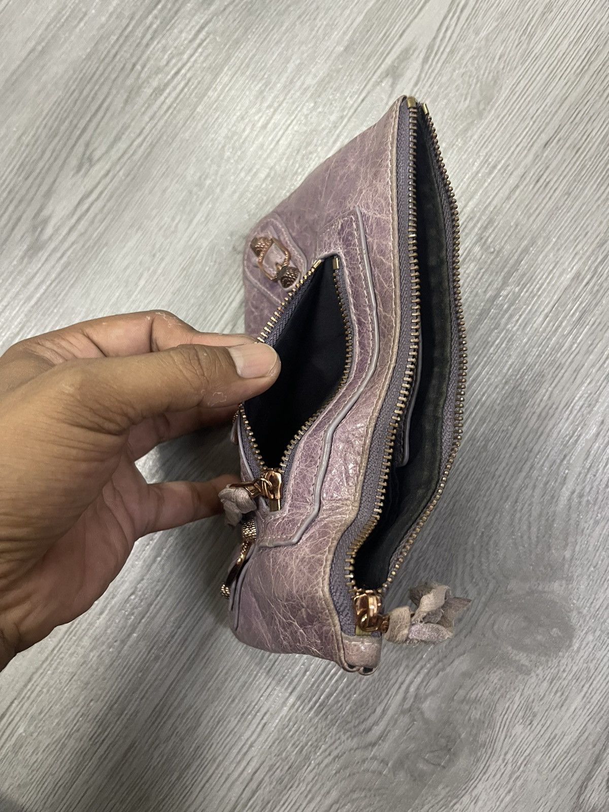 Balenciaga Balenciaga City purple leather Wallet Size ONE SIZE - 13 Thumbnail
