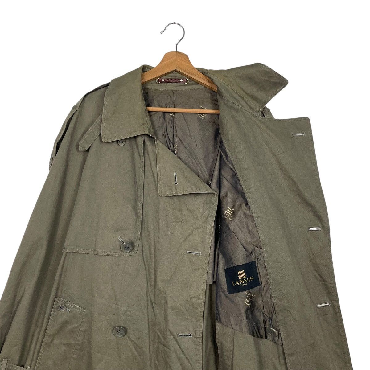 Lanvin Lanvin Double Breasted Khakis Trenchcoat Size US M / EU 48-50 / 2 - 11 Thumbnail