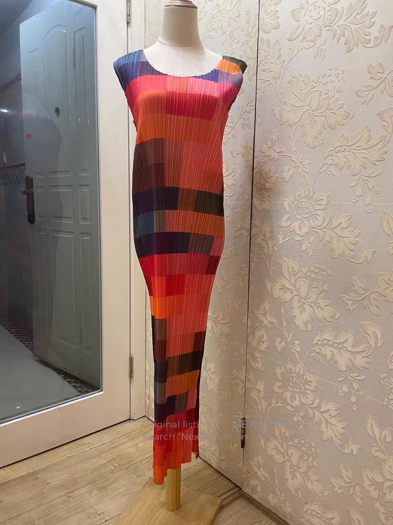 Issey Miyake Issey Miyake Mosaic Dress Size L / US 10 / IT 46 - 1 Thumbnail