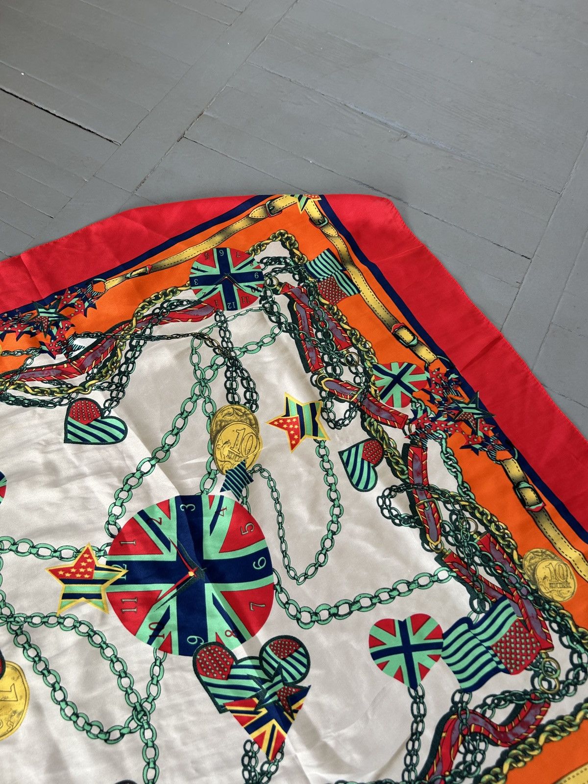 Vintage Vintage silk scarf Size ONE SIZE - 4 Thumbnail