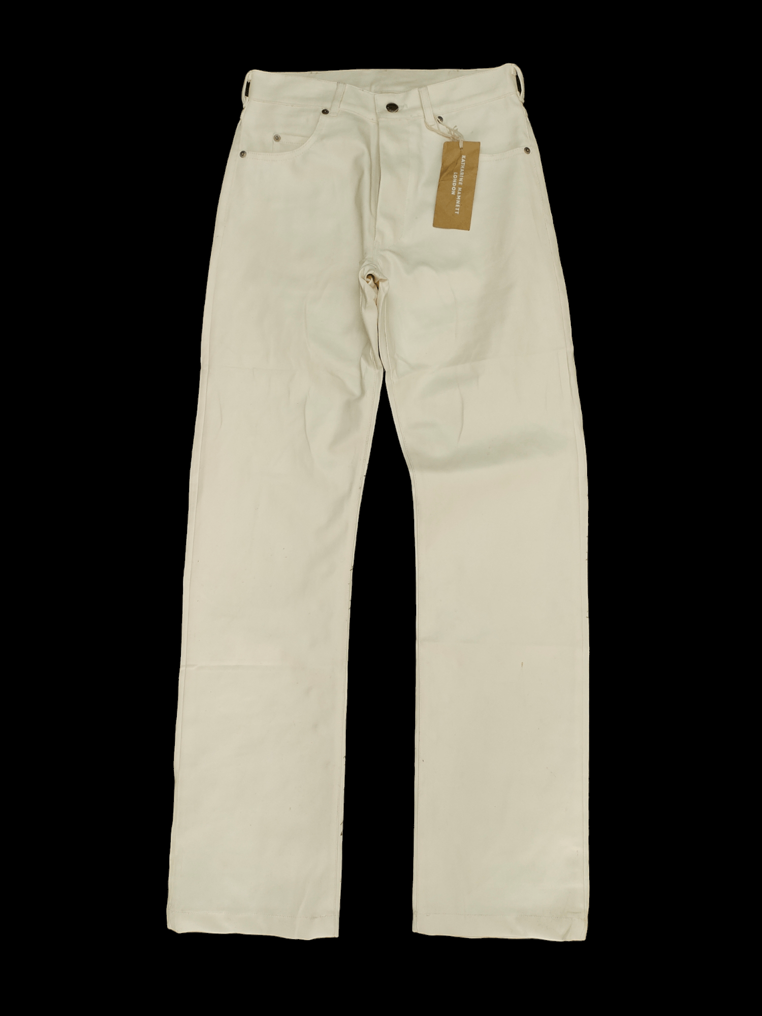 Katharine Hamnett London Katharine Hamnett London White Coated Denim Pants Size US 28 / EU 44 - 1 Thumbnail