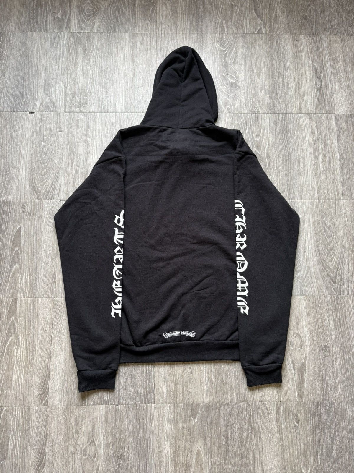 Chrome Hearts Chrome Hearts Black Vertical Logo Zipup Hoodie Size US L / EU 52-54 / 3 - 3 Thumbnail