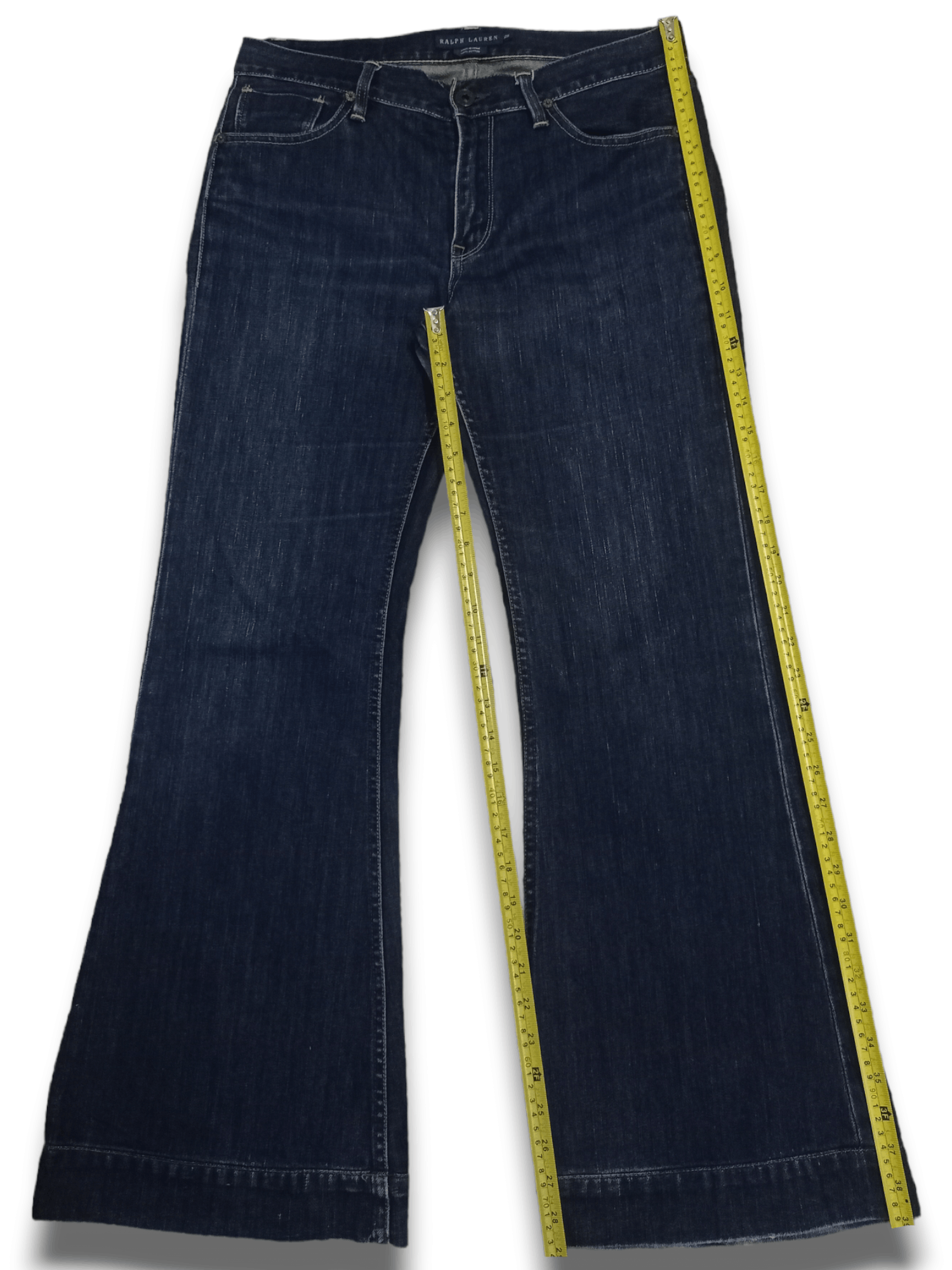 RRL Ralph Lauren × Ralph Lauren × Ralph Lauren Blue Label Vintage Ralph Lauren 815 Blue Label Flare Jeans Size US 31 - 12 Thumbnail