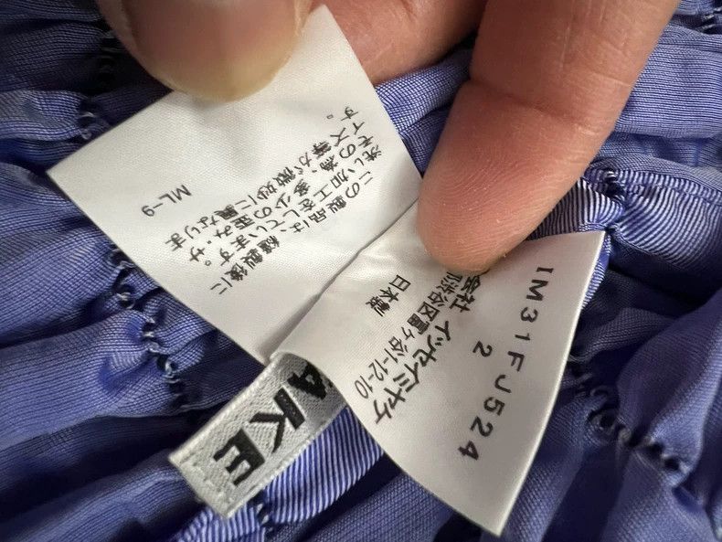 Issey Miyake Issey Miyake size:2 Blue main line rubber band pleated str Size M / US 6-8 / IT 42-44 - 6 Thumbnail