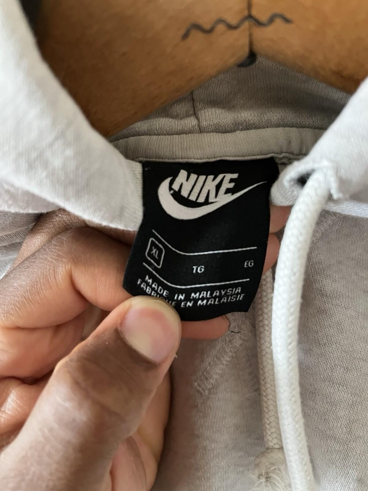 Nike Nike Mini Swoosh Hoodie Heather Grey Pullover Men's XL Size US XL / EU 56 / 4 - 4 Thumbnail
