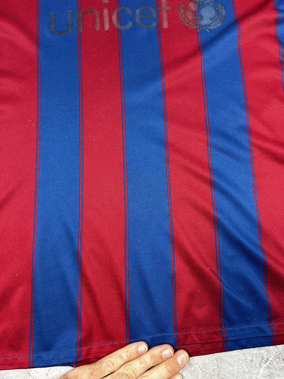 Nike FC BARCELONA 2010/2011 HOME FOOTBALL SOCCER JERSEY NIKE XLL Size US XXL / EU 58 / 5 - 9 Thumbnail