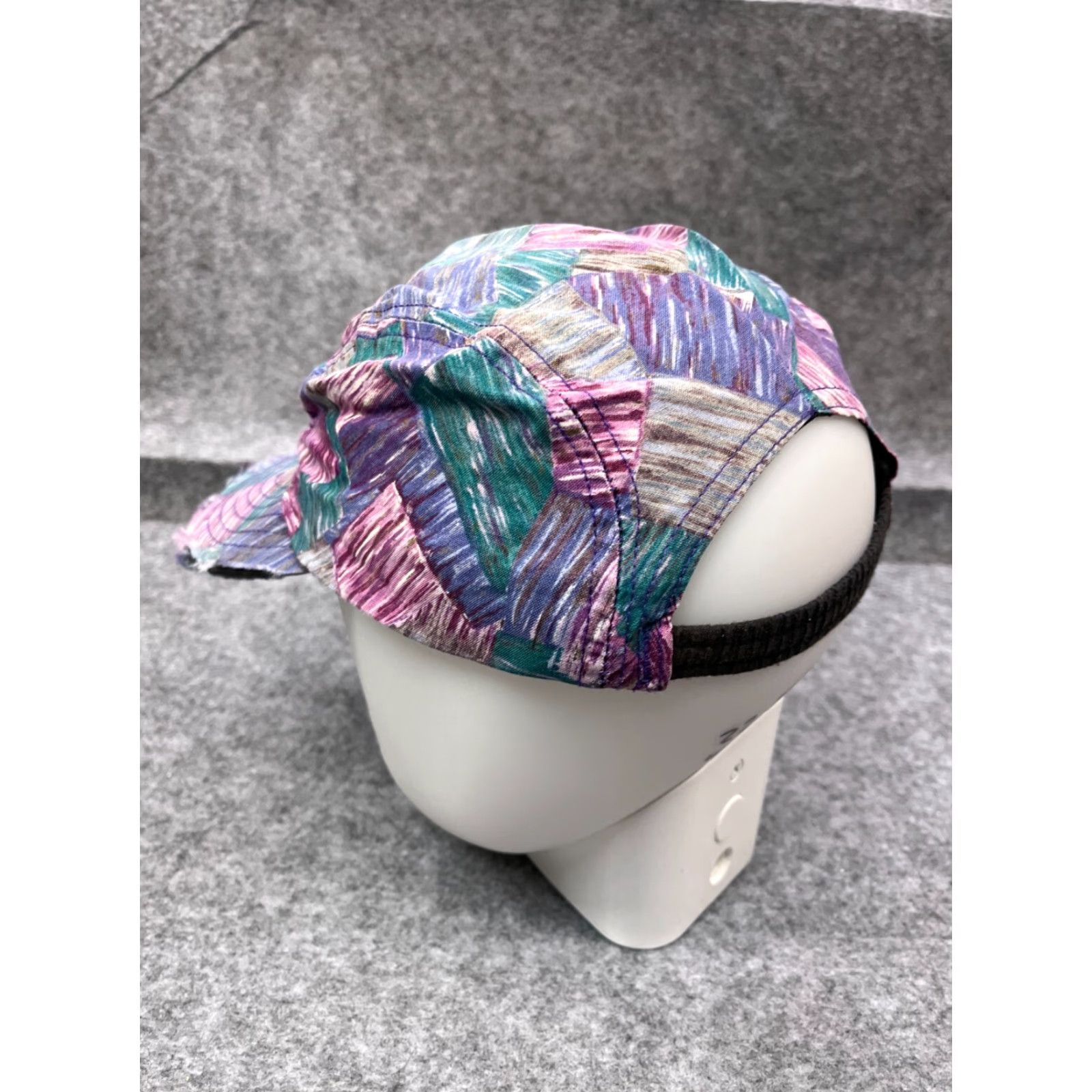 Vintage VINTAGE Brindar Design Hat OS Purple 90s Look Elastic Made US Womens Size ONE SIZE - 5 Thumbnail