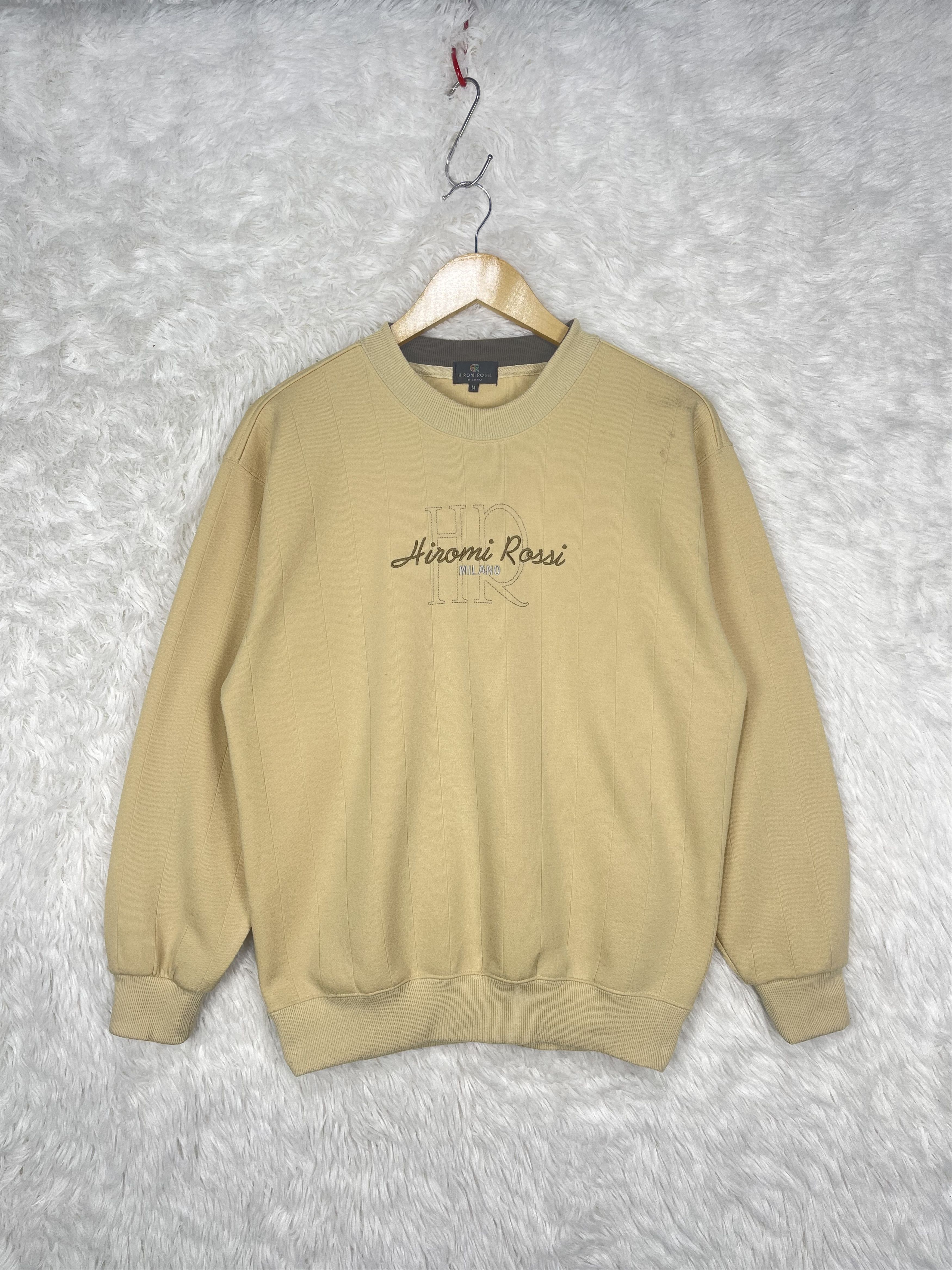 Japanese Brand Vintage Hiromi Rossi Milano Embroidered Sweatshirt AS0026 Size US M / EU 48-50 / 2 - 1 Thumbnail