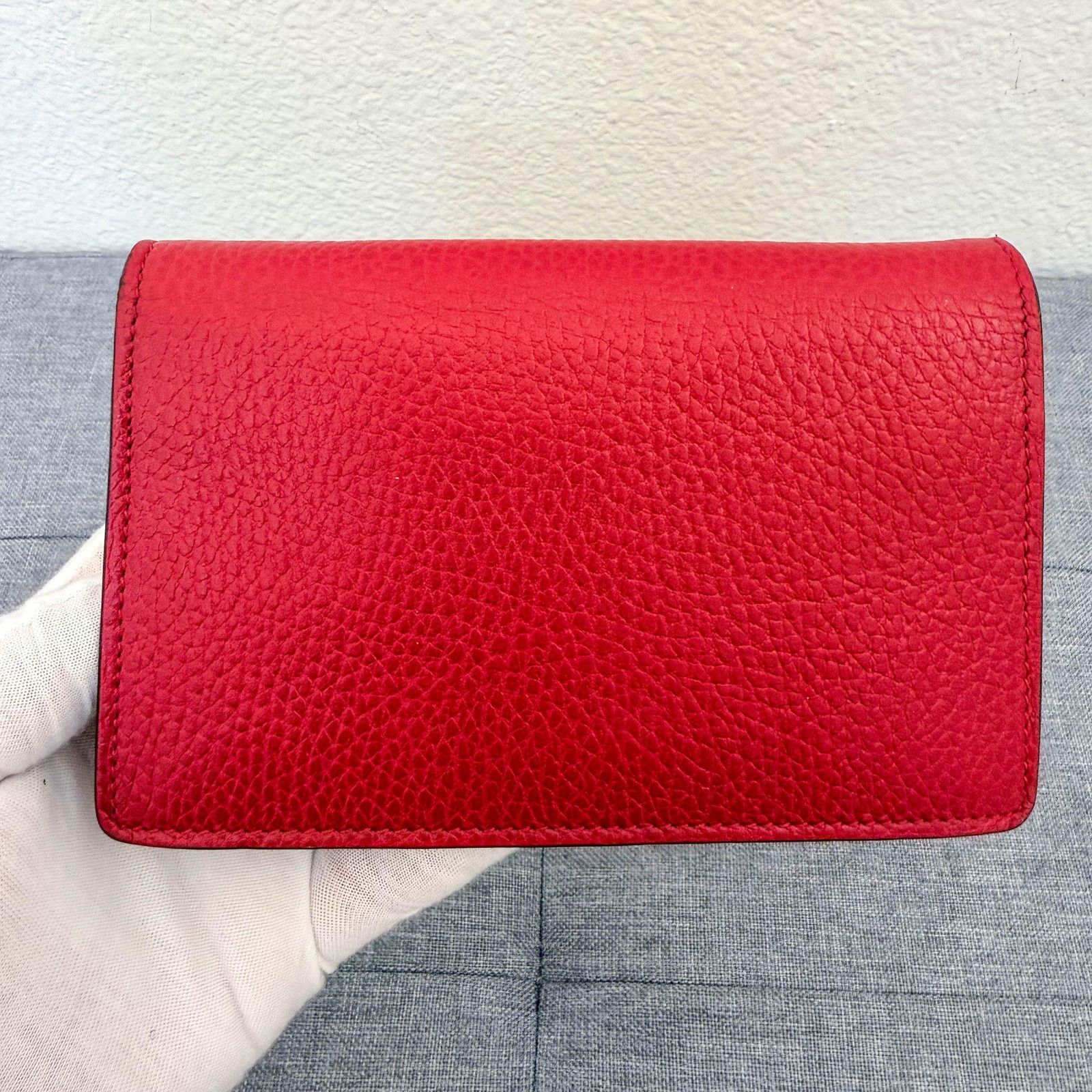 Gucci Authentic Gucci Dionysus Red Leather Chain Bag Tiger Head Size ONE SIZE - 6 Thumbnail