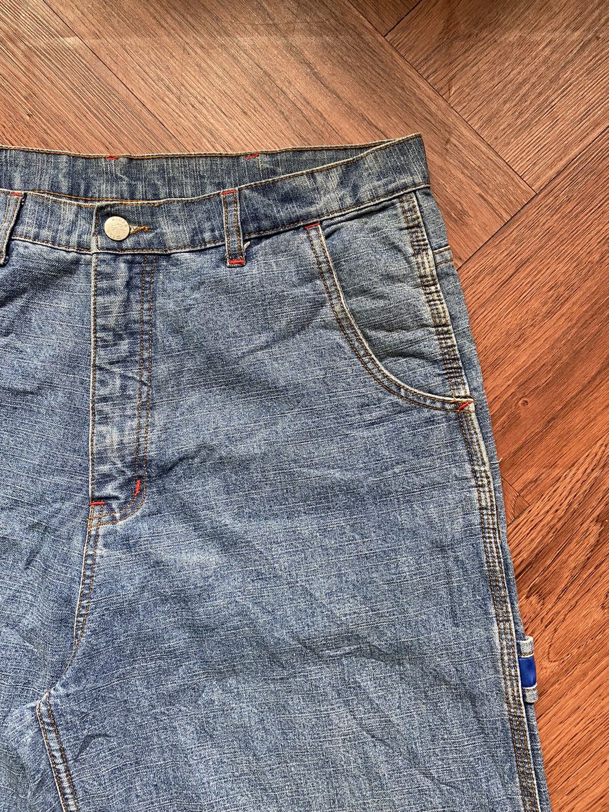Japanese Brand × Vintage Wild Rider Baggy Jeans Size US 35 - 4 Thumbnail