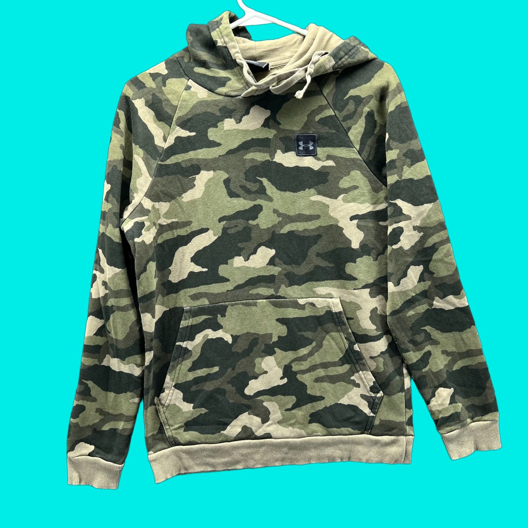 Under Armour Under Armour Hoodie Mens Small Green Camo Pullover Fleece Sweatshirt Army Logo Size US S / EU 44-46 / 1 - 1 Thumbnail