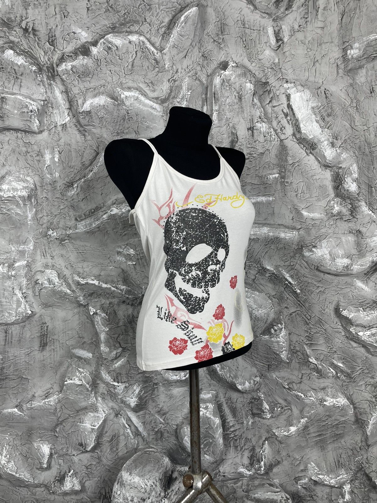 Ed Hardy ED HARDY VINTAGE Y2K TANK TOP RHINESTONES SKULL PRINT Size M / US 6-8 / IT 42-44 - 2 Thumbnail