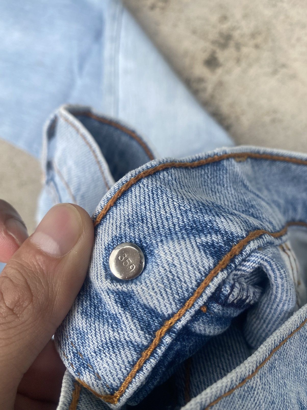 Levi's × Levi's Vintage Clothing × Vintage Vintage Levis 501 Straight Cut Faded Blue Size US 29 - 21 Thumbnail