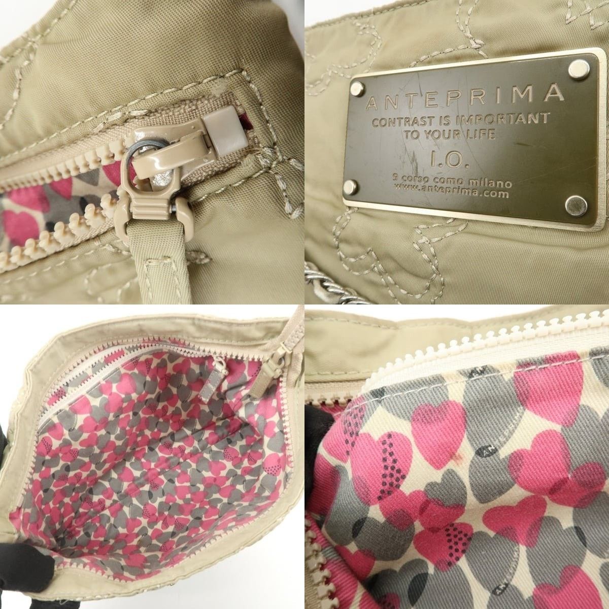 ANTEPRIMA Anteprima Quilted Nylon Shoulder Bag Beige Size ONE SIZE - 7 Thumbnail