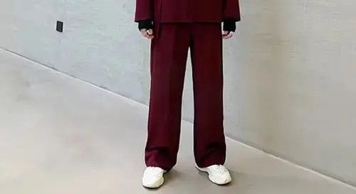 Jean Men's Clothing Red Irregular Casual Suit Pants Size US 31 - 2 Thumbnail