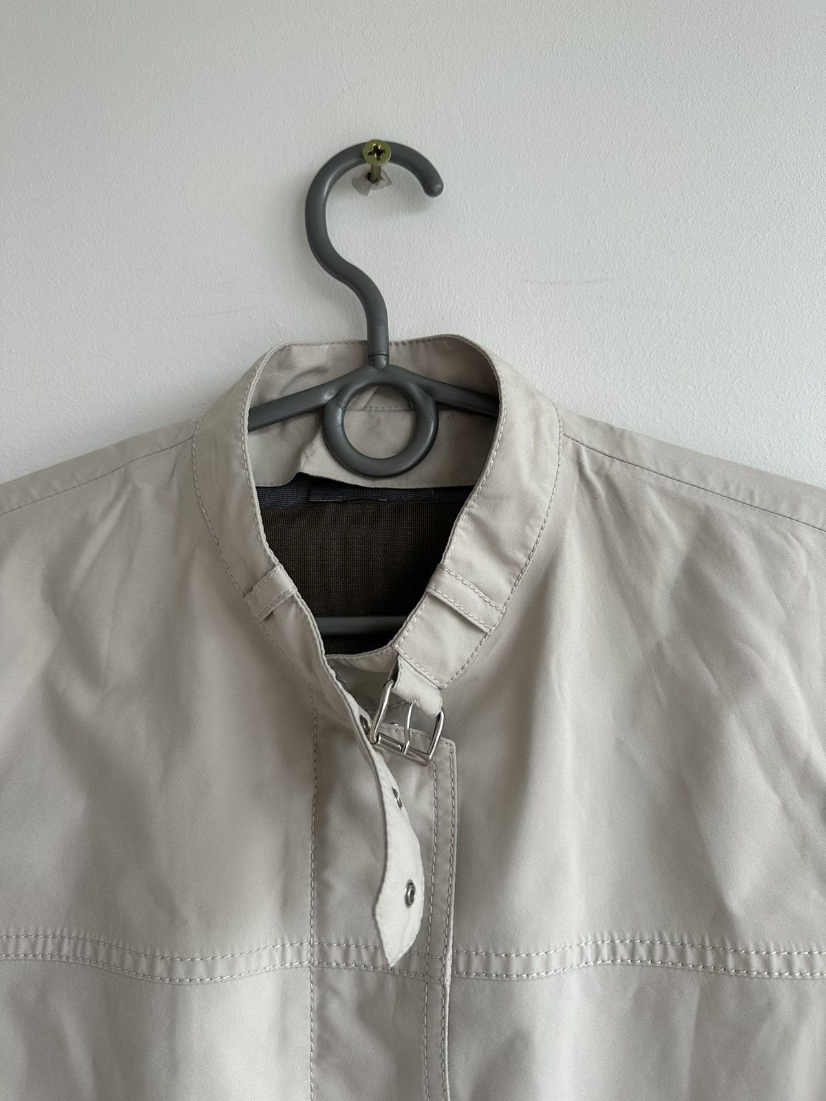Prada Vintage Prada Gore-Tex Women's White Bomber Biker Jacket 44 Size M / US 6-8 / IT 42-44 - 5 Thumbnail