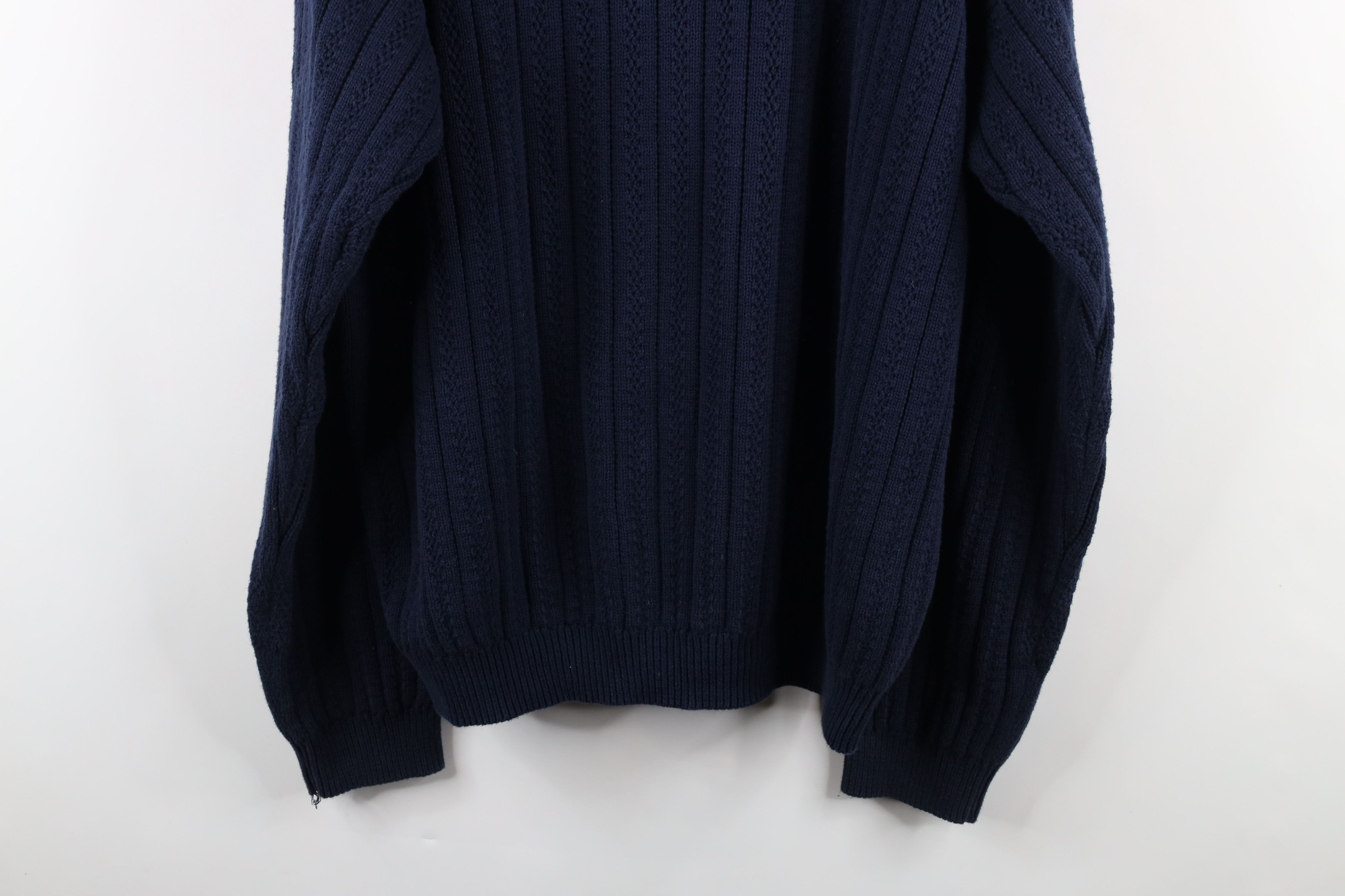 Izod Vintage IZOD Chunky Ribbed Knit Crewneck Sweater Cotton Size US L / EU 52-54 / 3 - 9 Thumbnail