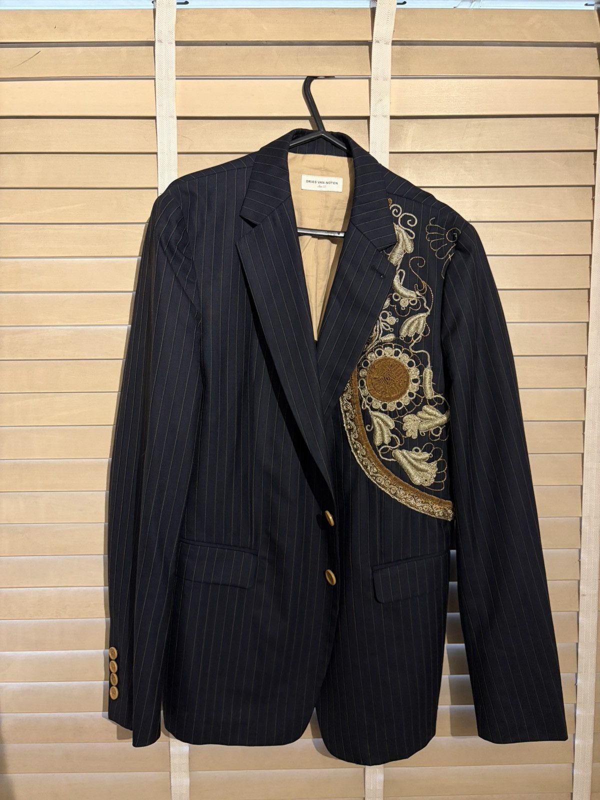 Dries Van Noten Dries Van Noten pinstripe blazer Size 38R - 1 Thumbnail