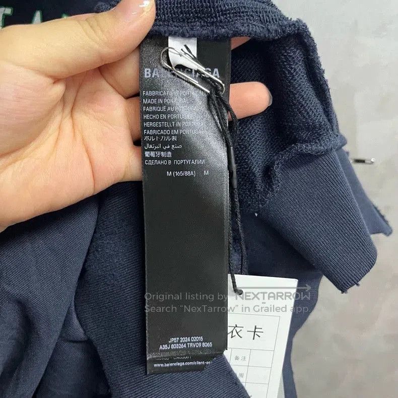 Balenciaga Balenciaga Blue Zip Hoodie with Letters. Size US S / EU 44-46 / 1 - 5 Thumbnail