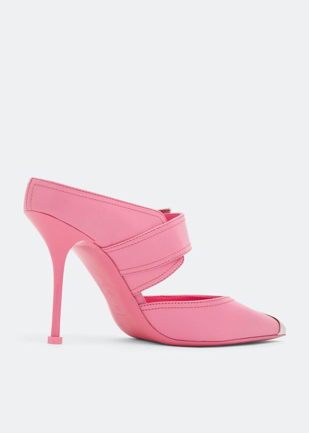 Alexander McQueen o1y0225 Mules in Pink Size US 11 / IT 41 - 3 Thumbnail