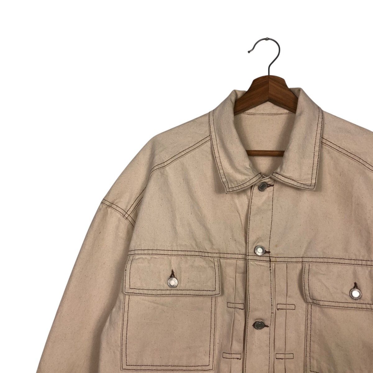 Vintage 📌Vintage Cropped Biker Jacket Double Pocket Issey Miyake Size US M / EU 48-50 / 2 - 8 Thumbnail