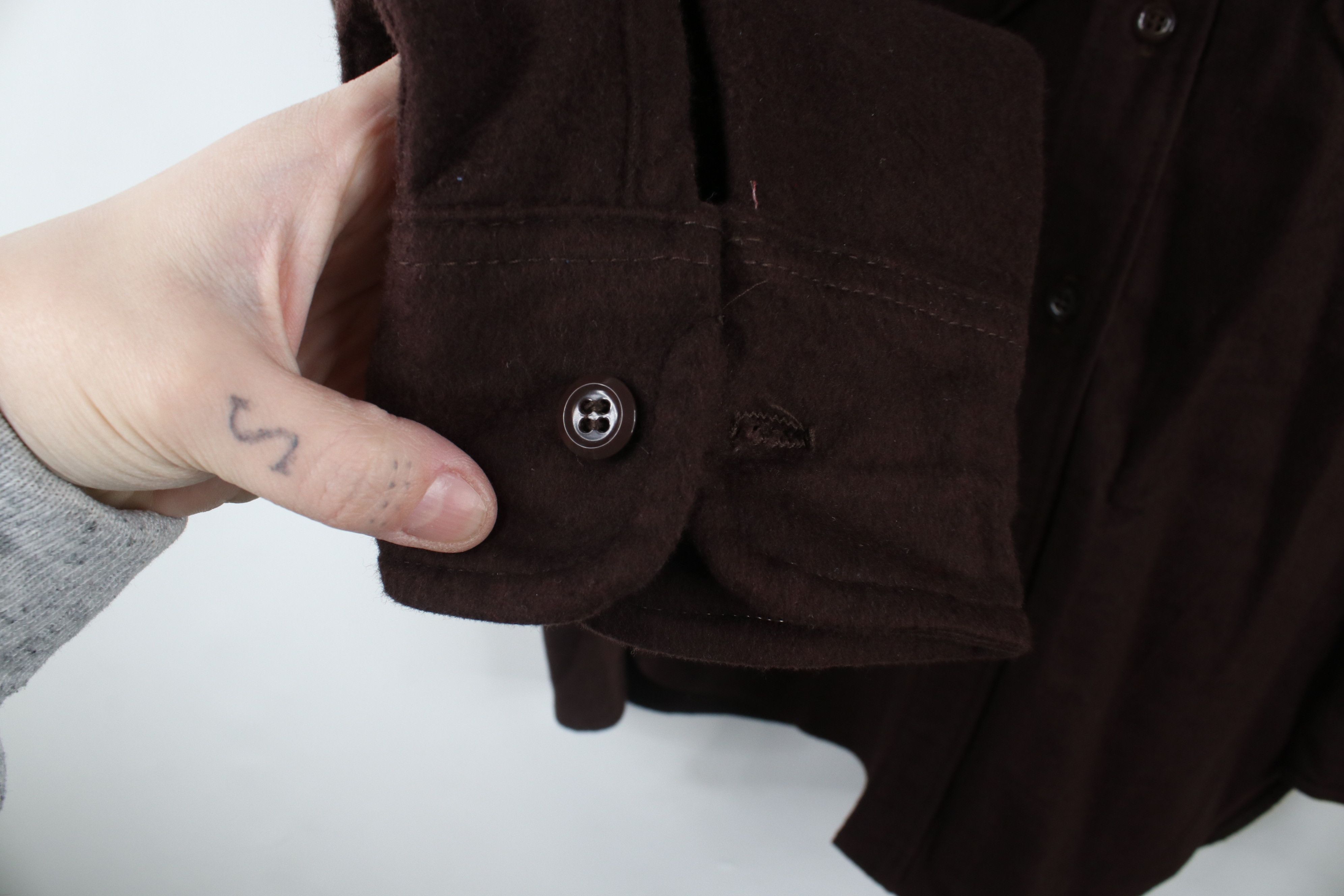 Vintage × Woolrich Woolen Mills Vintage 60s 70s Woolrich Chamois Cloth Buton Shirt Brown USA Size US M / EU 48-50 / 2 - 6 Thumbnail