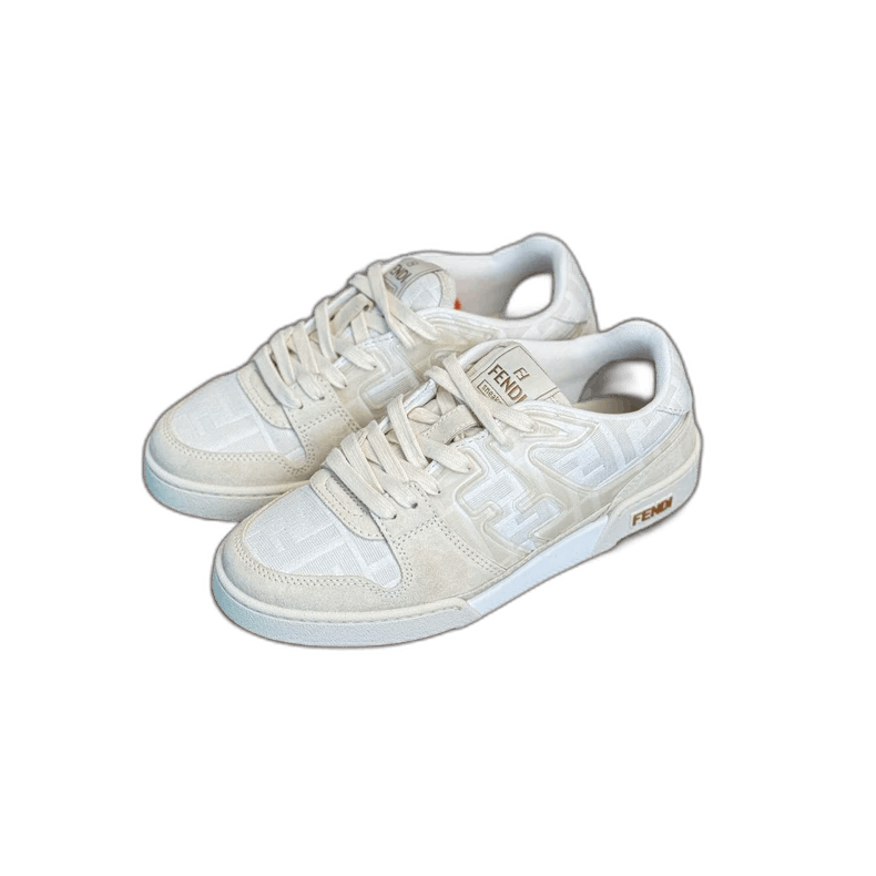 Fendi Fendi Double F White Gray Sneakers Size US 8 / IT 38 - 1 Thumbnail
