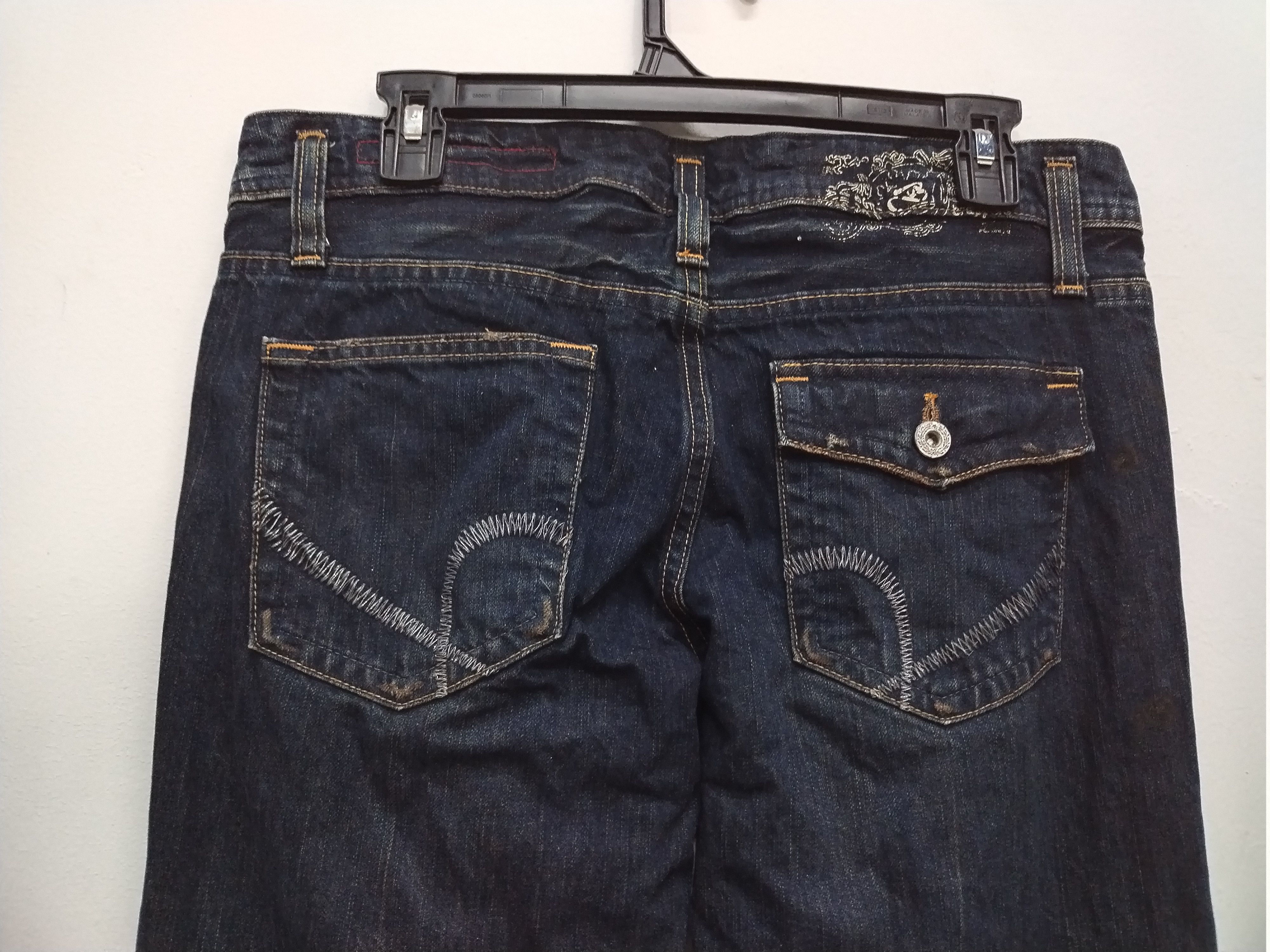 If Six Was Nine 💥STEALS! FLARE BRAPPERS DISTRESSED DESIGN JEANS Size 32" / US 10 / IT 46 - 11 Thumbnail