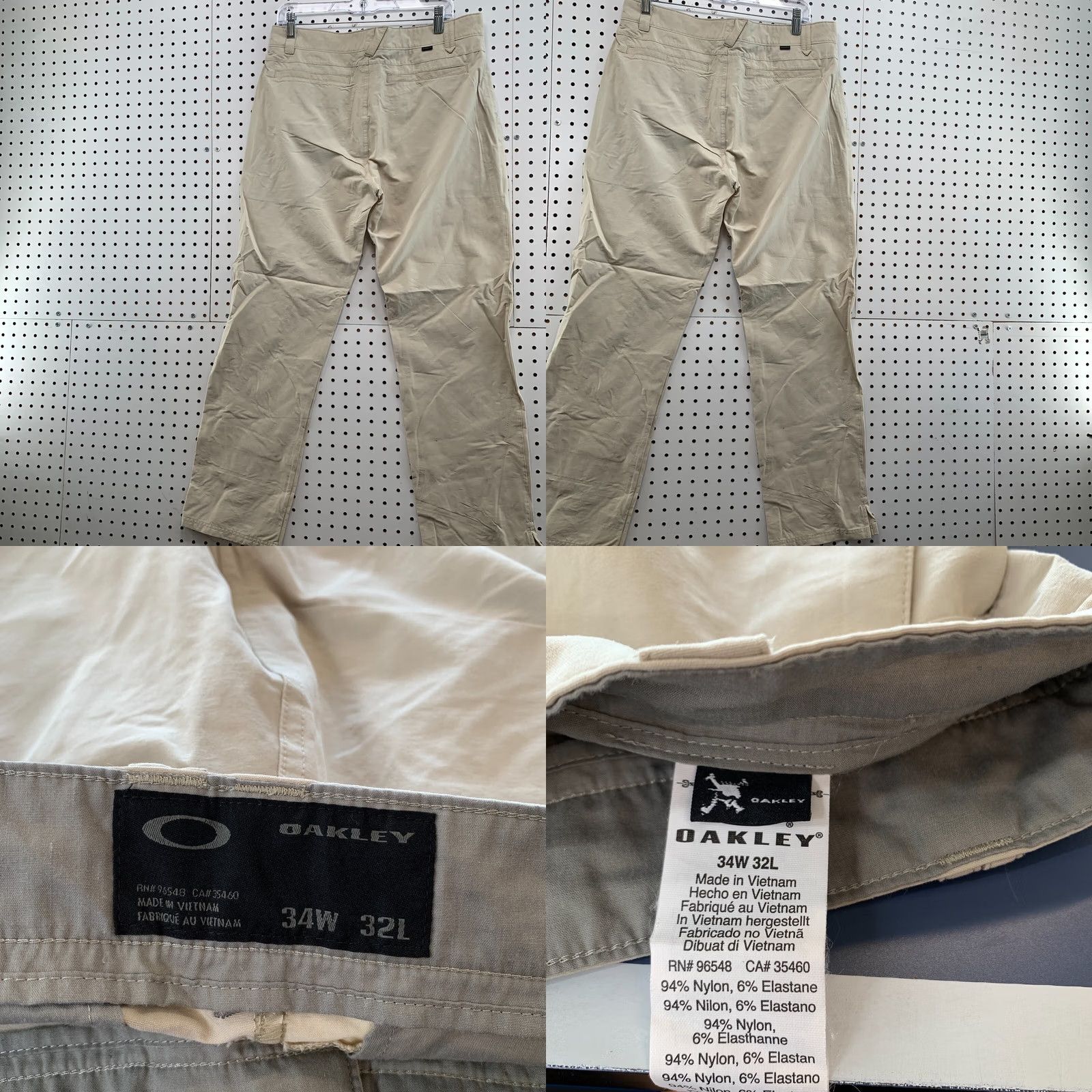 Oakley Oakley Pants Mens 34 Beige Chino Size Fits 34x30 Hiking Outdoor Size US 34 / EU 50 - 9 Thumbnail