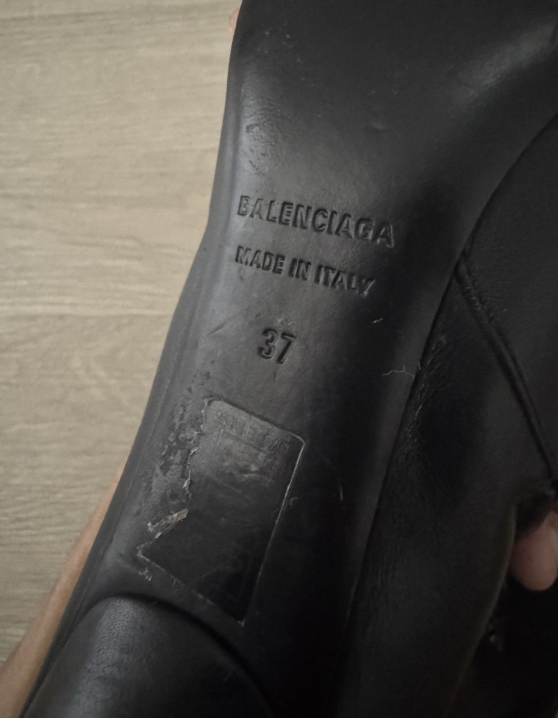 Balenciaga Balenciaga Boots Carrera lux leather Side zip square toe Size US 7 / IT 37 - 6 Thumbnail