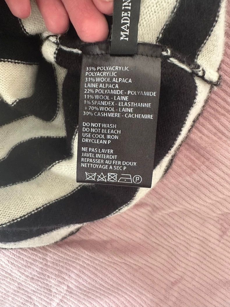 Haider Ackermann Haider Ackermann Gold wire black and white striped sweater Size XS / US 0-2 / IT 36-38 - 4 Thumbnail