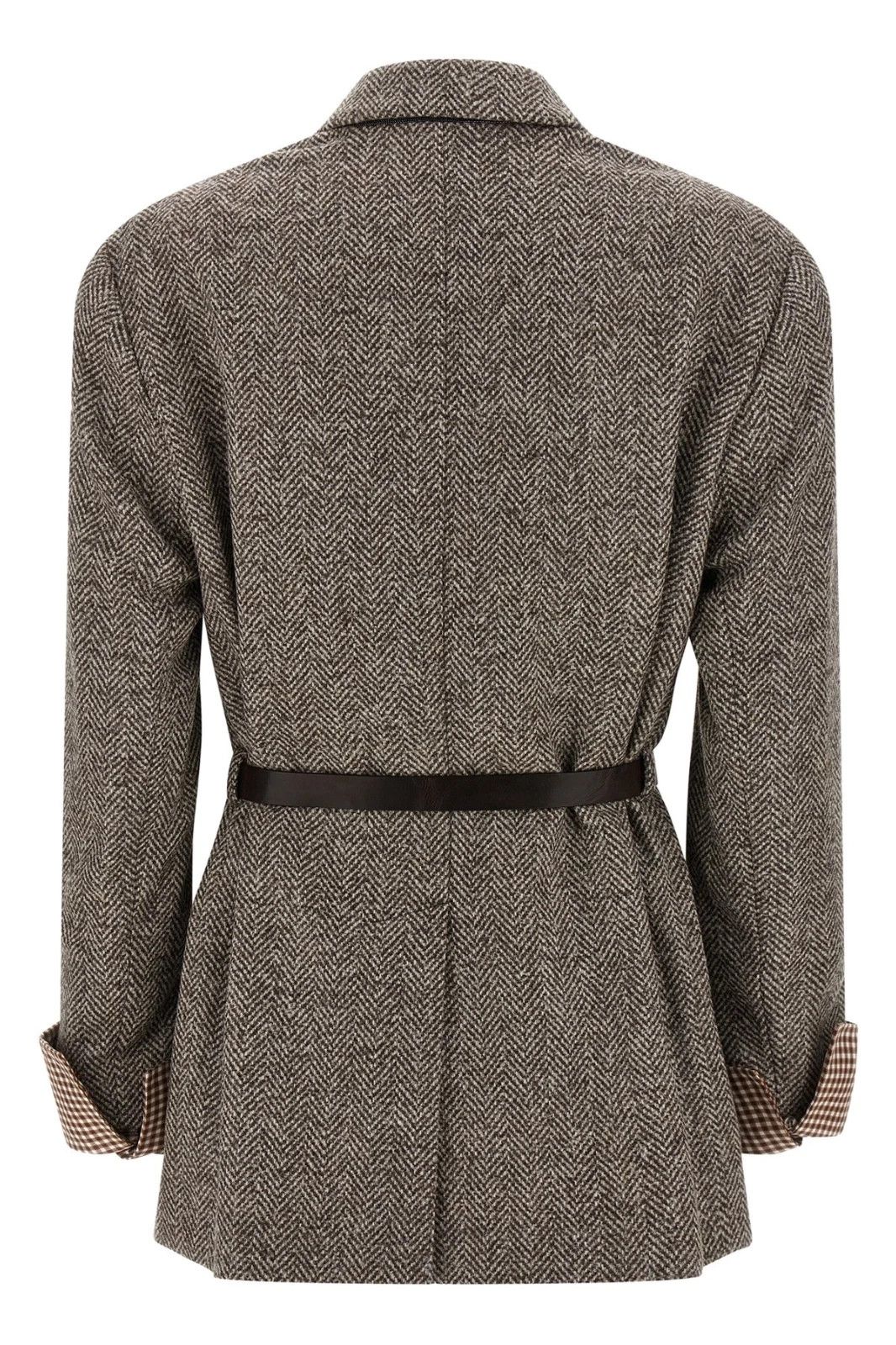 Brunello Cucinelli BRUNELLO CUCINELLI Lt Brown Wool Blazer New & Auth Size ONE SIZE - 2 Thumbnail