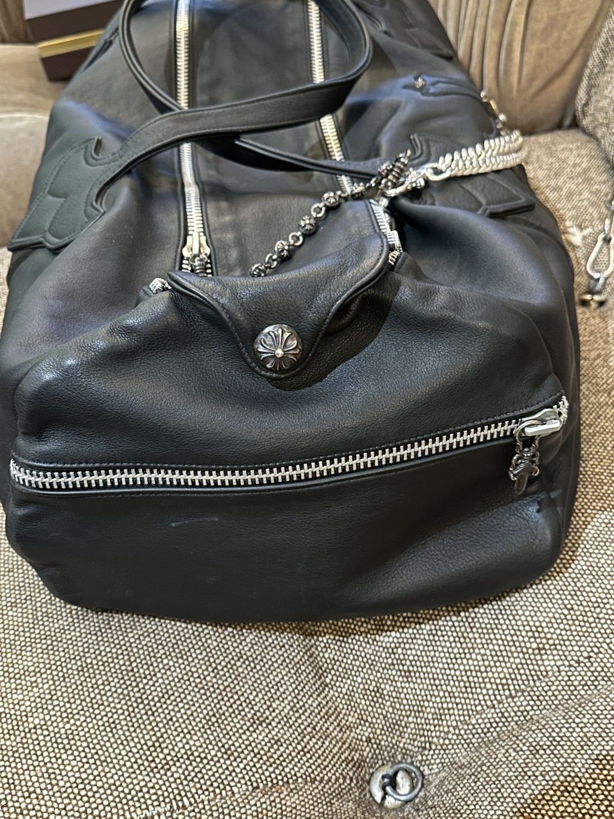 Chrome Hearts CHROME HEARTS LEATHER PATCHED CROSS DUFFLE Size ONE SIZE - 11 Thumbnail