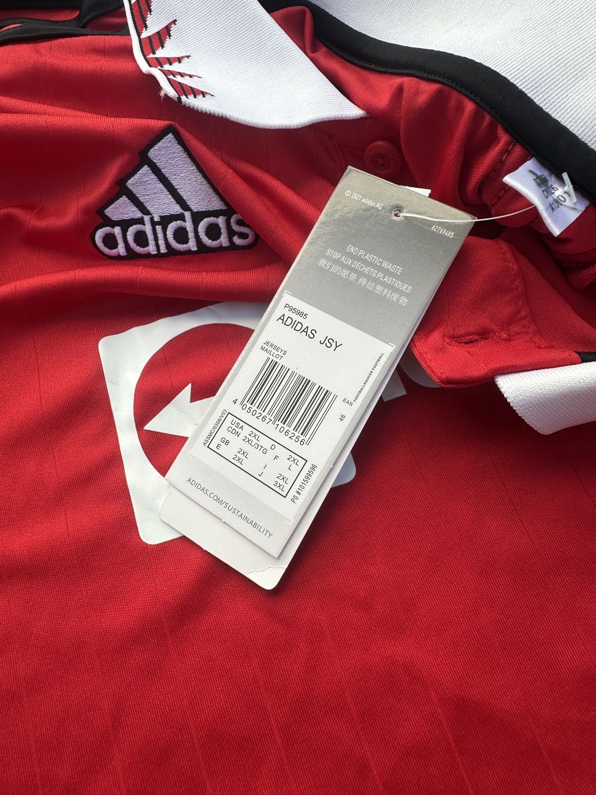 Adidas Adidas Manchester United soccer jersey Streetwear 22/23 2XL Size US XXL / EU 58 / 5 - 5 Thumbnail
