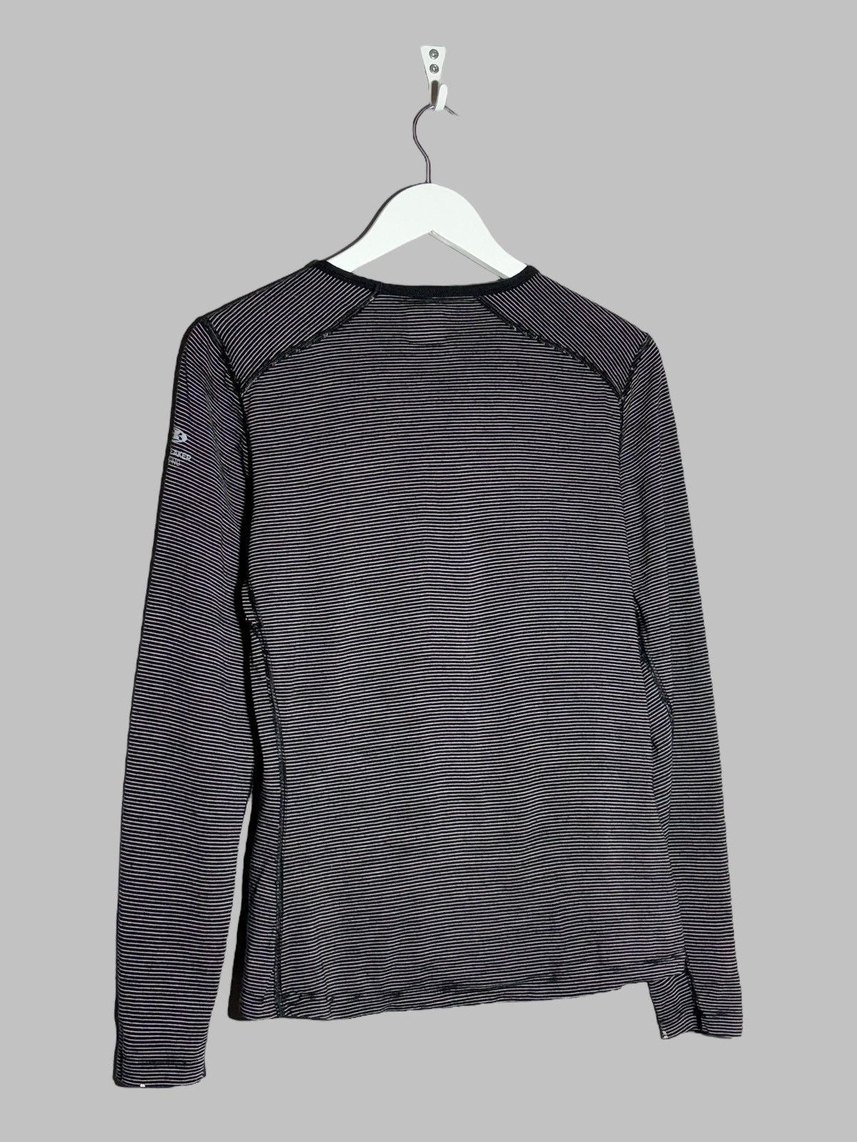 Icebreaker Icebreaker Merino 200 Bodyfit Striped Base Layer Sweater Size L / US 10 / IT 46 - 2 Thumbnail