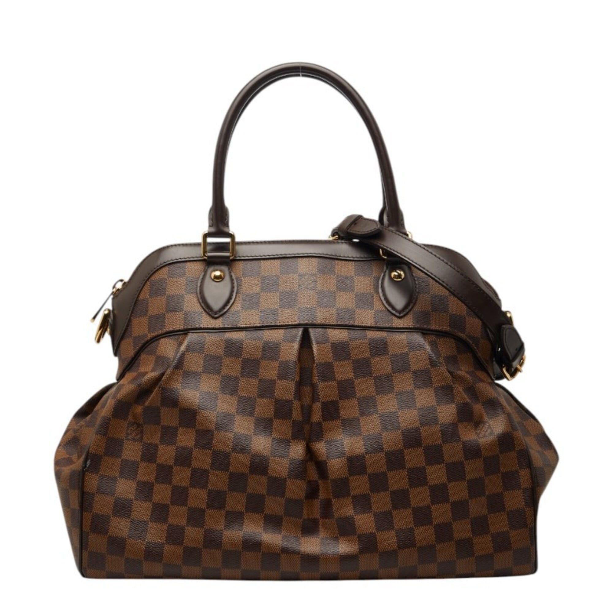 Louis Vuitton Louis Vuitton Damier Trevi GM Handbag Shoulder Bag 2WAY N51998 Brown Leather Women's LOUIS VUITTON Size ONE SIZE - 1 Thumbnail