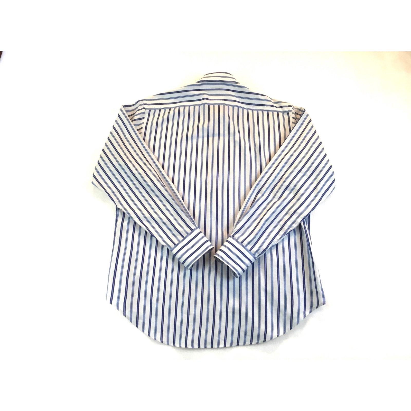 Thomas Dean Thomas Dean Shirt Blue Multi Stripe Long Slv Size Medium Size US M / EU 48-50 / 2 - 6 Thumbnail