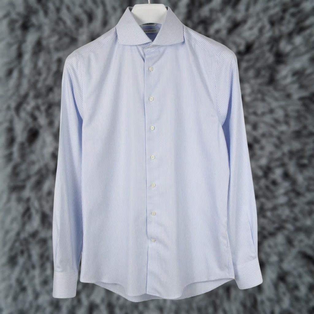 Suitsupply Suitsupply Dress Shirt Men 37/14 1/2 Pinstripe Extra Slim Fit Formal Shirt Size 36R - 1 Thumbnail
