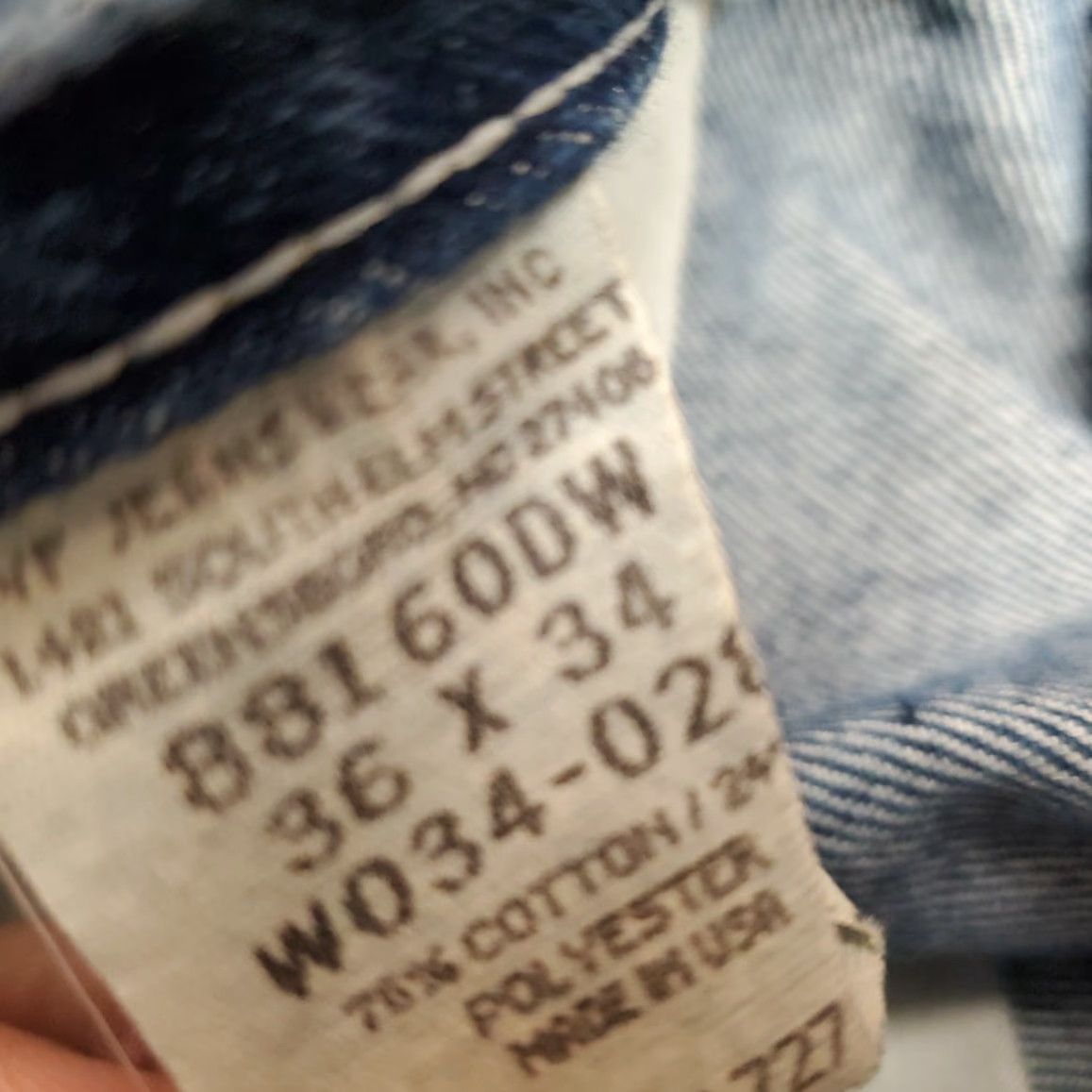 Vintage VINTAGE Sportscraft Jeans Mens 36x34 Blue Denim 90s Made in USA Casual Pants Size US 36 / EU 52 - 4 Thumbnail