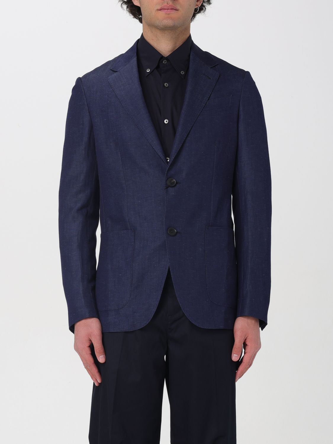 image of Ermenegildo Zegna Zegna Blazer Men Blue (Size Small)