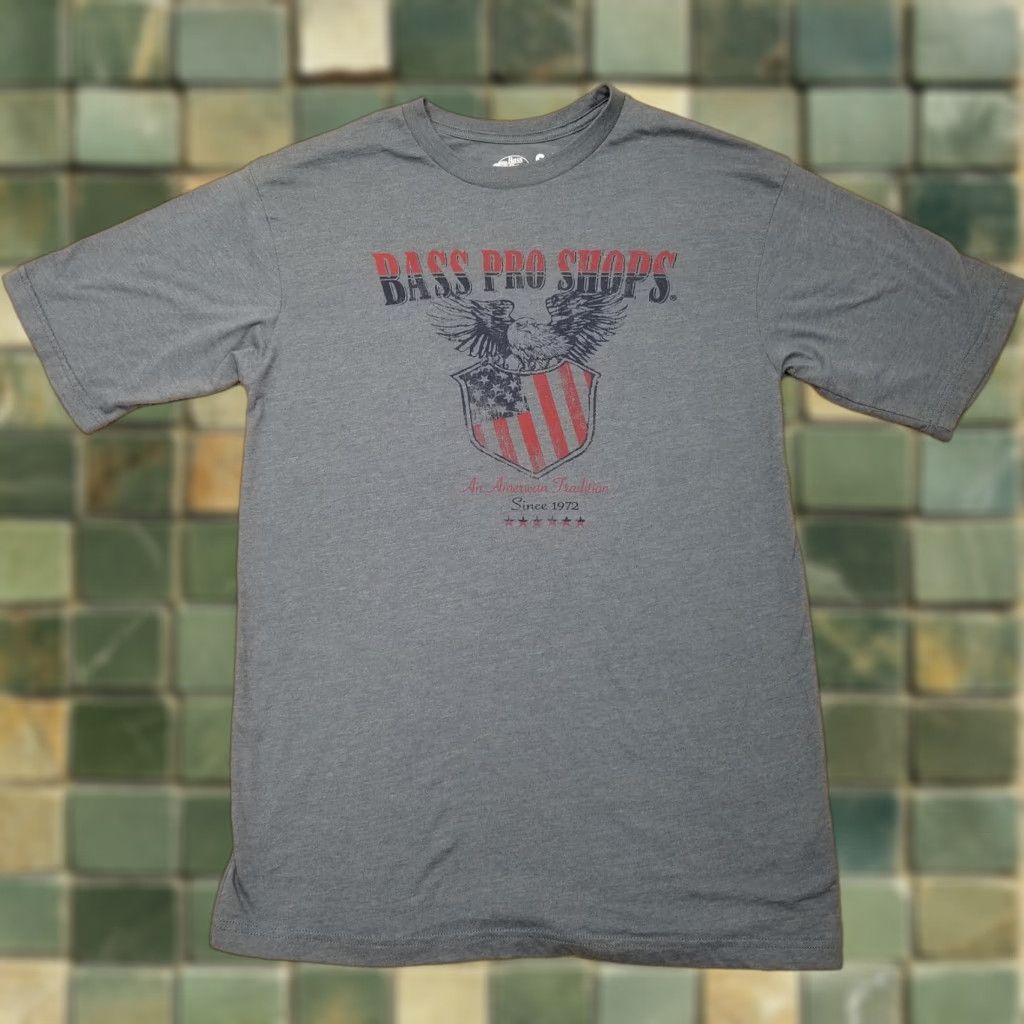 Bass Pro Shops Bass Pro Shops Shirt Mens Small Blue Patriotic Eagle American Tradition Tee Size US S / EU 44-46 / 1 - 1 Thumbnail