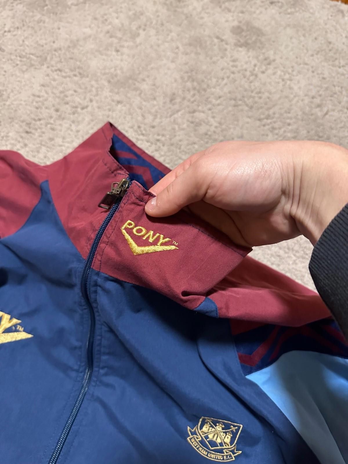 PONY Jacket/Coat 1995-97 West Ham Pony Track Jacket Sz XL Size ONE SIZE - 6 Thumbnail