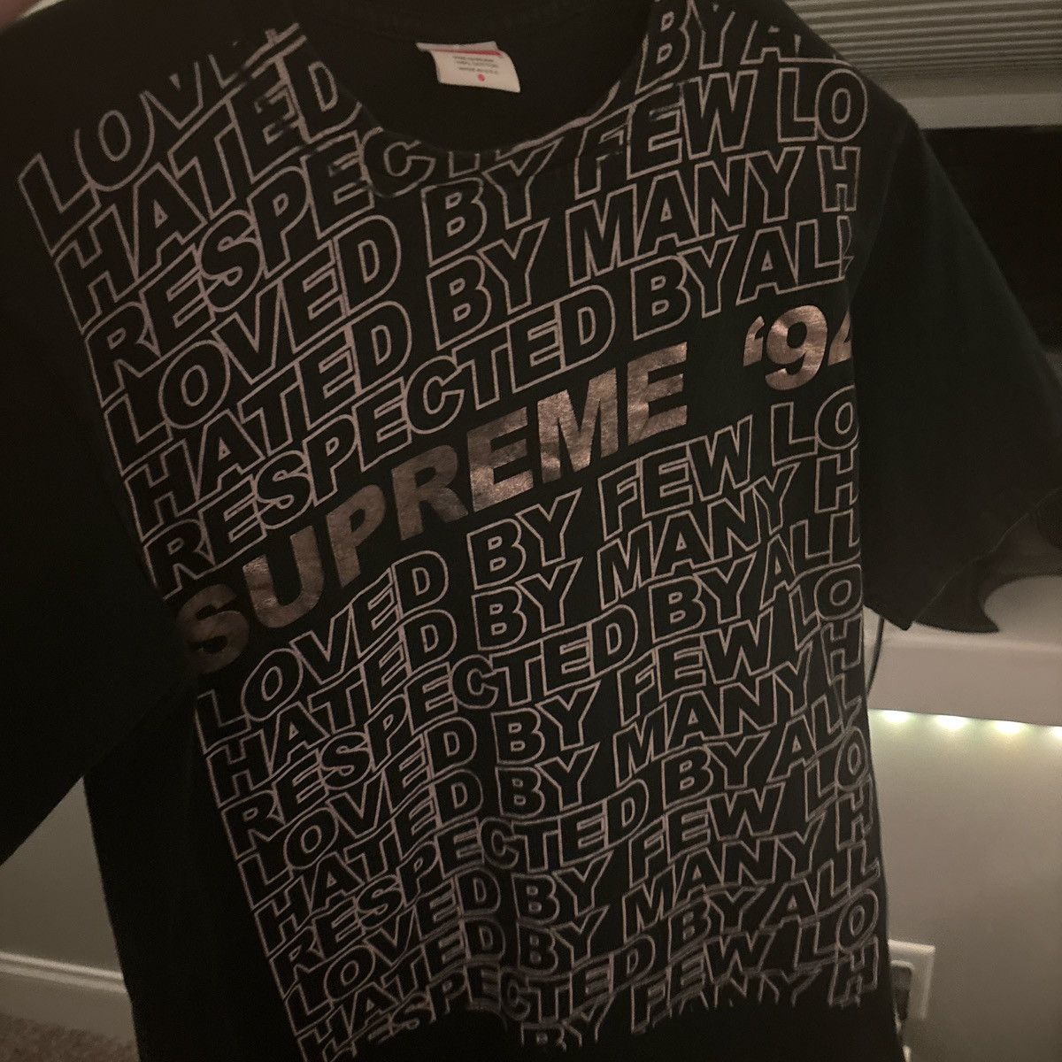 Supreme Supreme respected tee Size US S / EU 44-46 / 1 - 1 Thumbnail