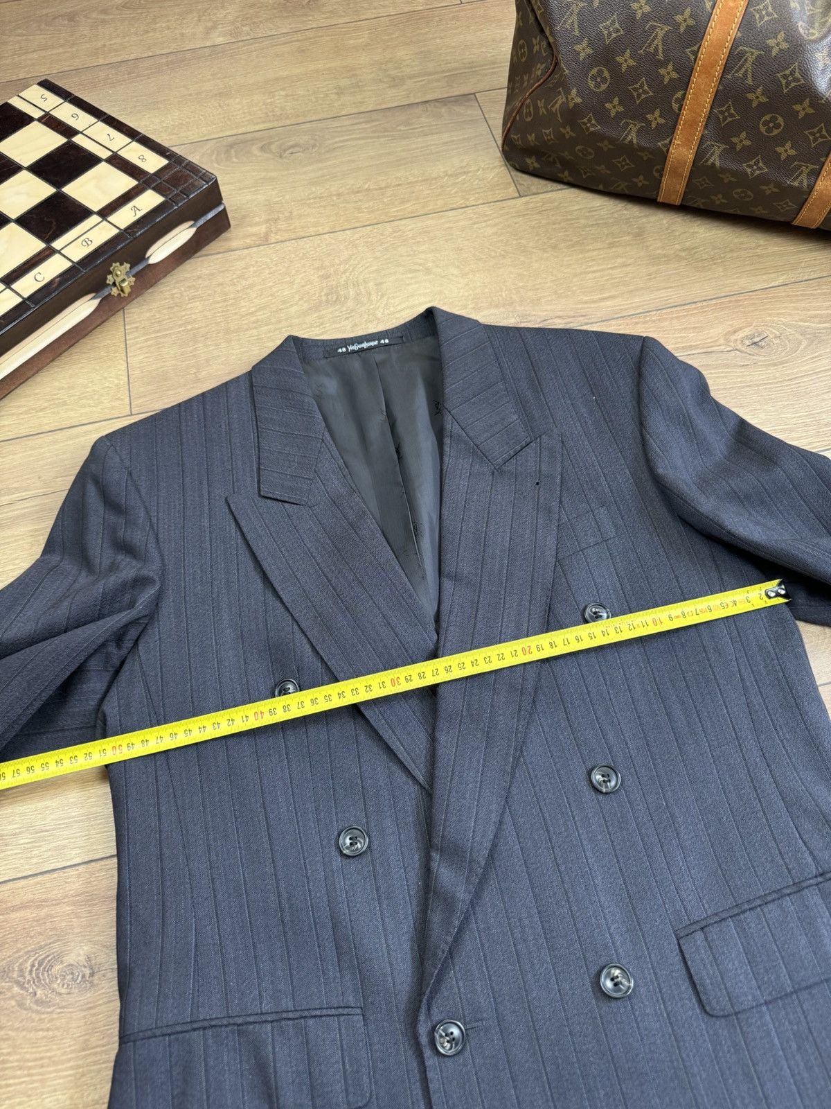 Yves Saint Laurent Vintage wool suit Yves Saint Laurent original luxury item Size 48L - 7 Thumbnail