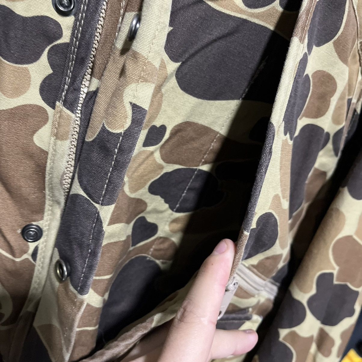 Columbia VINTAGE 90s COLUMBIA DUCK CAMO GORP OUTDOOR BOMBER JACKET Size US L / EU 52-54 / 3 - 5 Thumbnail