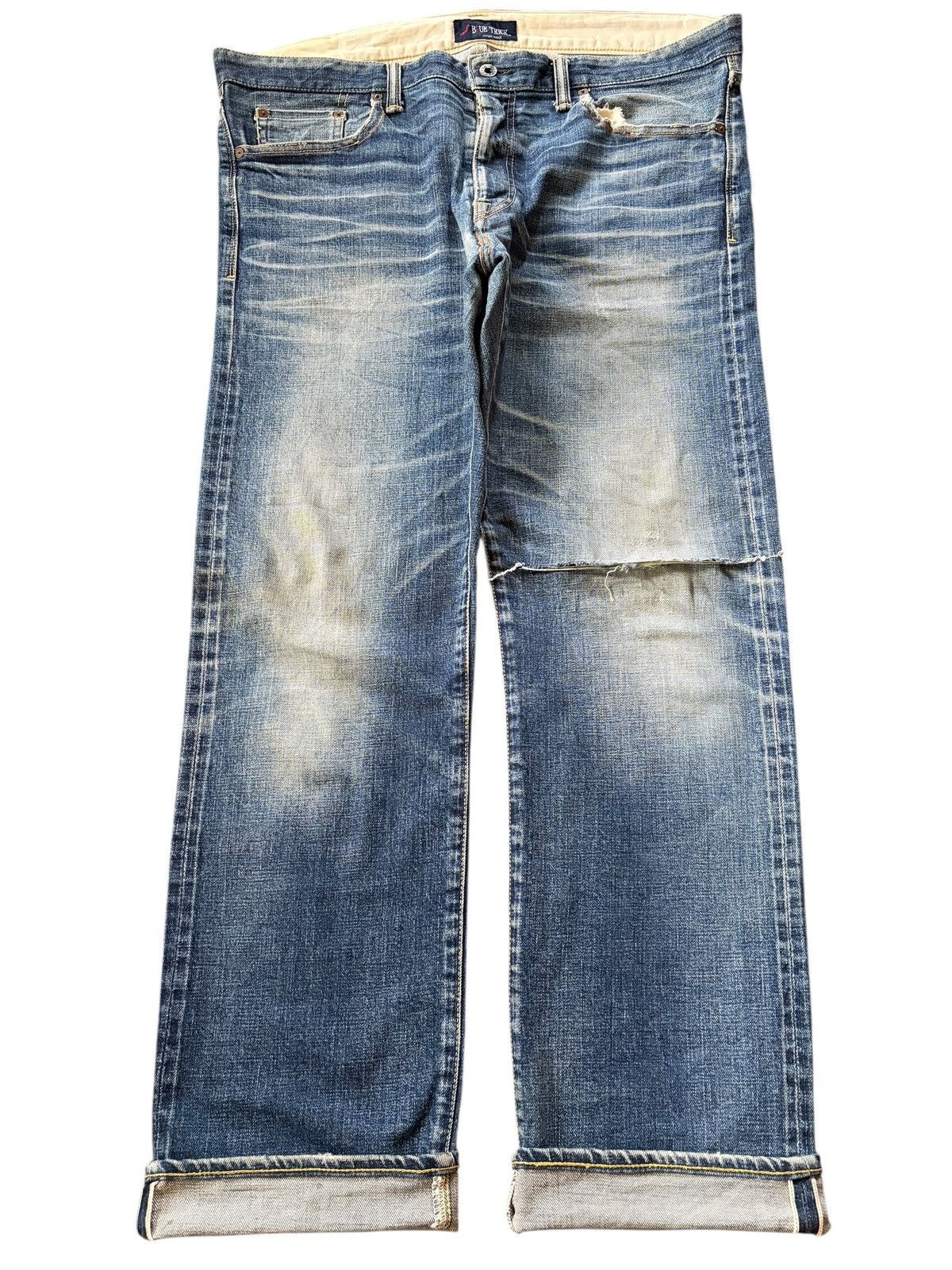 Studio D'Artisan Vintage Japanese Brand Mud Wash Loose Selvedge Jeans Size 39" - 1 Thumbnail