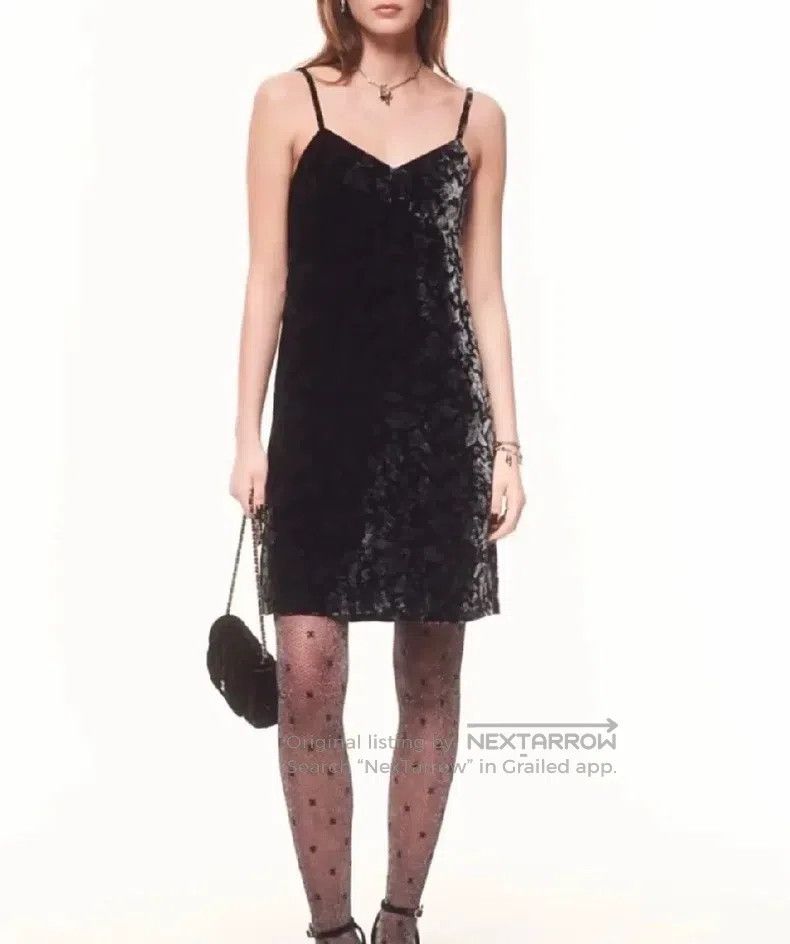 Chanel Chanel Black velvet print strap dress Size XS / US 0-2 / IT 36-38 - 9 Thumbnail