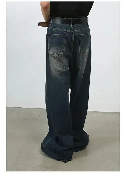 Jean Japanese retro basic loose straight wide-leg jeans Size US 32 / EU 48 - 5 Thumbnail